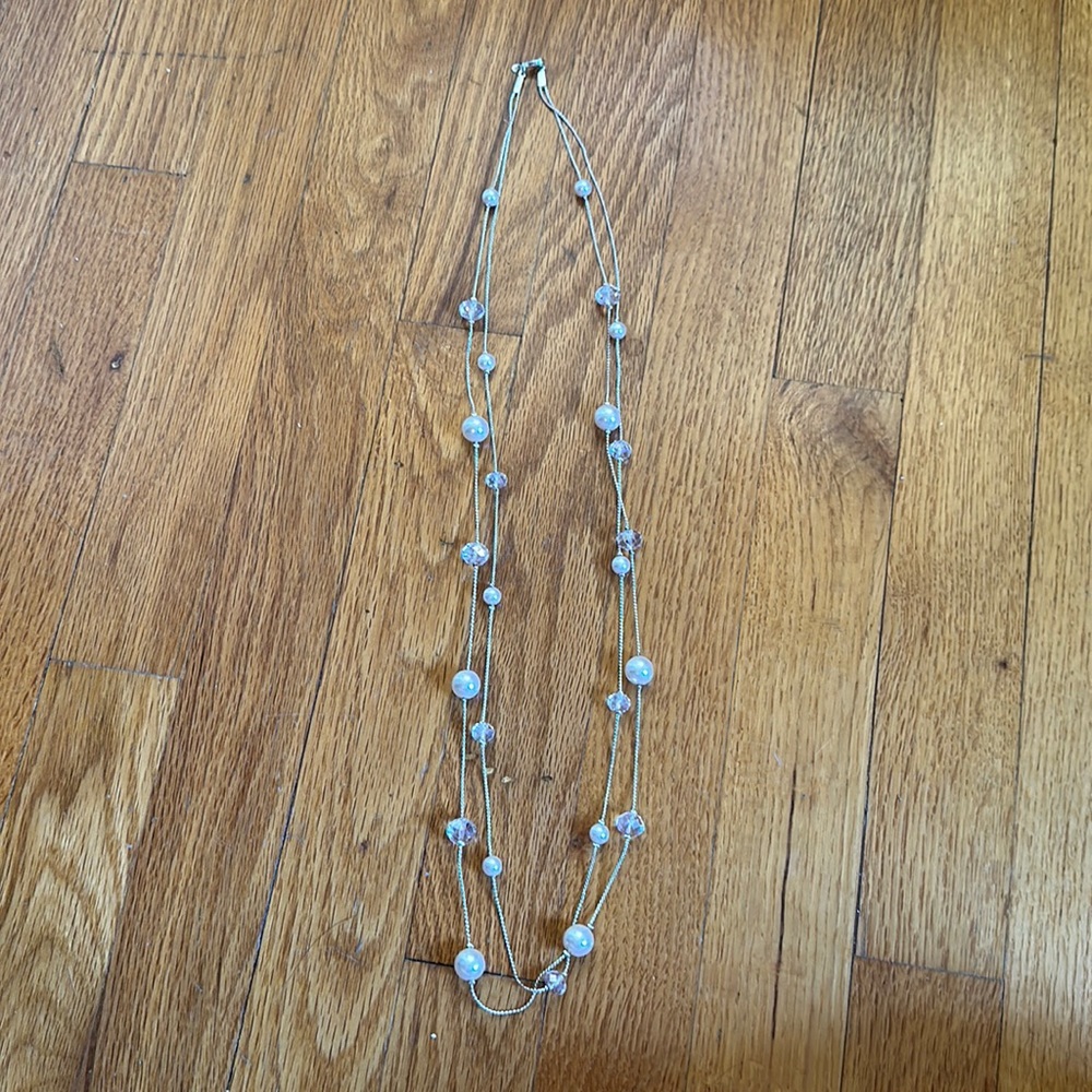 Pearl and Crystal Necklace